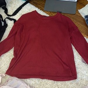 cute burgundy long sleeve